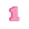 Beistle Club Pack of 24 Pink Baby's 1st Birthday Decorative Tray with Footprints